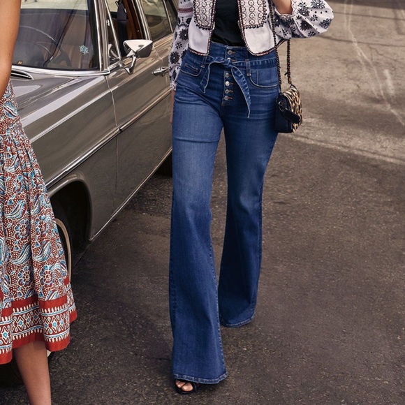 Veronica Beard Denim - Veronica Beard Rosanna Corset Wide Leg